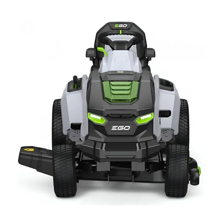 PACK Aufsitzmäher mit Seitenauswurf und Mulchfunktion, 4 Akkus à 10 Ah und Schnellladegerät – EGO TR4201E - Image 3